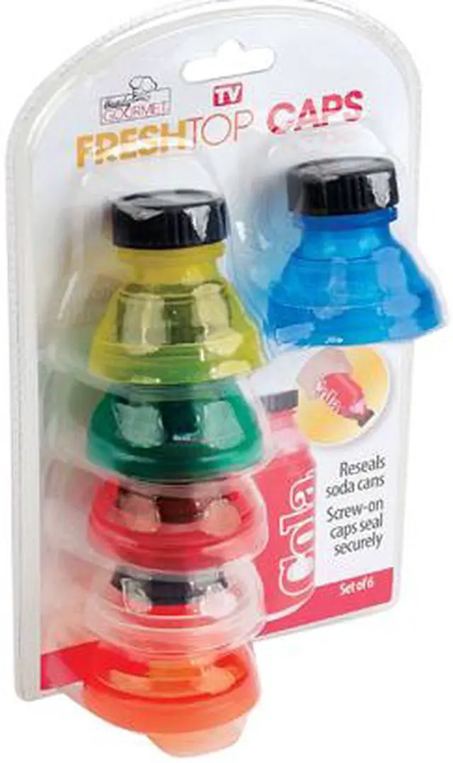 Alt view image 2 of 2 - Handy Gourmet Set of S/6 Fresh Top Caps, Multicolor JB7514