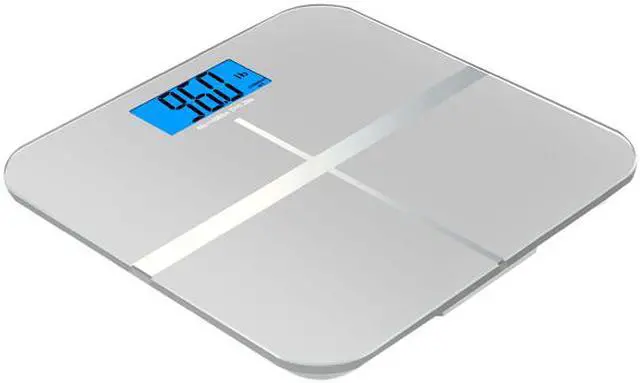 Alt view image 6 of 7 - BalanceFrom BFHA-C400SV High Accuracy Premium Digital Bathroom Scale with 3.6" Extra Large Dual Color Backlight Display and "Smart Step-On" Technology