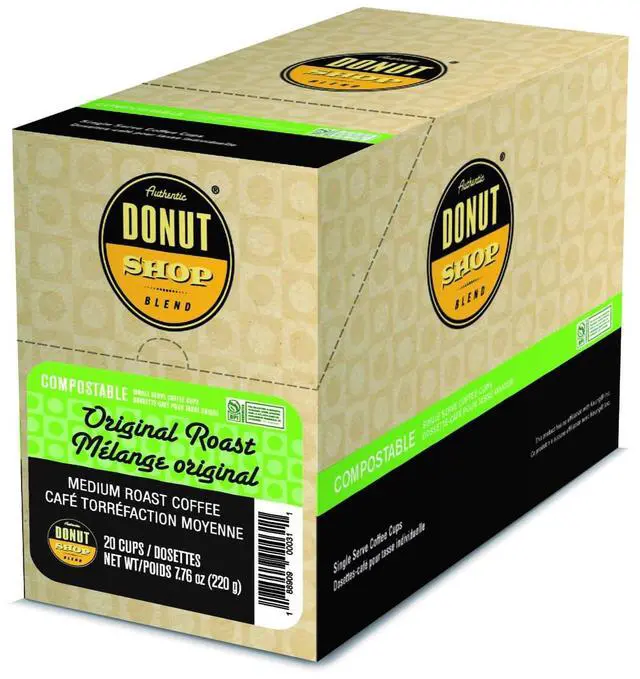 Alt view image 4 of 5 - AUTHENTIC DONUT SHOP BLEND Original Roast Coffee Pods (20 Counts)
