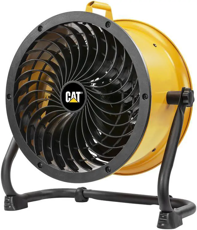 Main image of Caterpillar® fan (CF-HVD-14AC-YW) 14”-Blade High-Velocity Drum Fan Heavy Duty Industrial Grade (Yellow, 2-in-1): 2,300 CFM, 4-Speed, 360 Degree Adjustable Drum Head, Dual Ball Bearing Motor with Die-Cast Cover
