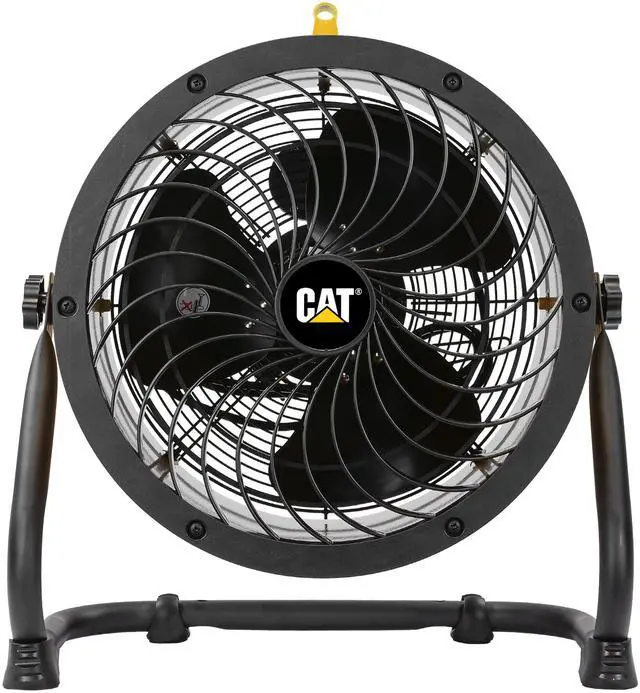 Alt view image 2 of 10 - Caterpillar® fan (CF-HVD-14AC-YW) 14”-Blade High-Velocity Drum Fan Heavy Duty Industrial Grade (Yellow, 2-in-1): 2,300 CFM, 4-Speed, 360 Degree Adjustable Drum Head, Dual Ball Bearing Motor with Die-Cast Cover