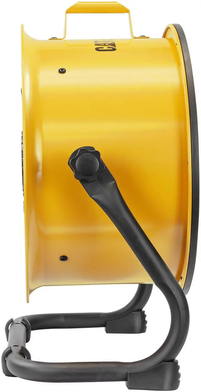 Alt view image 3 of 10 - Caterpillar® fan (CF-HVD-14AC-YW) 14”-Blade High-Velocity Drum Fan Heavy Duty Industrial Grade (Yellow, 2-in-1): 2,300 CFM, 4-Speed, 360 Degree Adjustable Drum Head, Dual Ball Bearing Motor with Die-Cast Cover