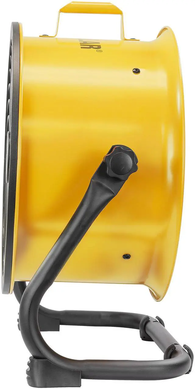 Alt view image 5 of 10 - Caterpillar® fan (CF-HVD-14AC-YW) 14”-Blade High-Velocity Drum Fan Heavy Duty Industrial Grade (Yellow, 2-in-1): 2,300 CFM, 4-Speed, 360 Degree Adjustable Drum Head, Dual Ball Bearing Motor with Die-Cast Cover