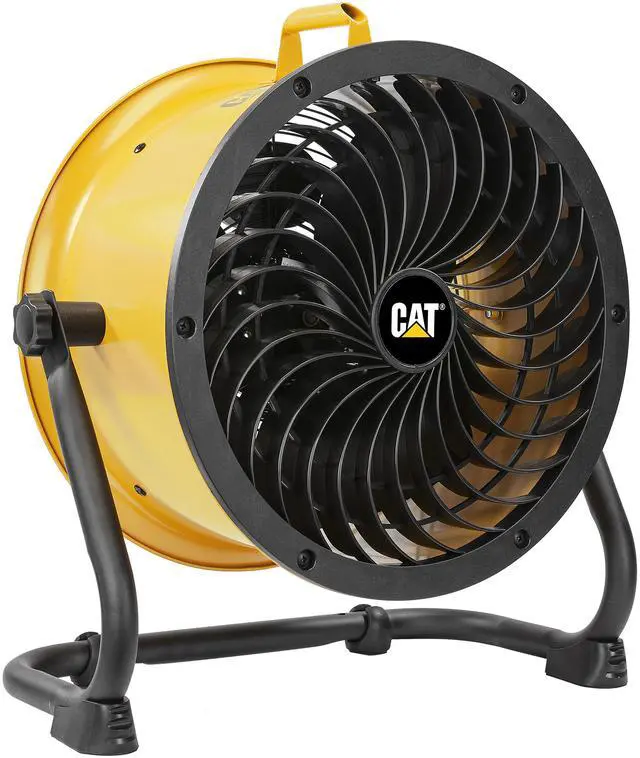 Alt view image 6 of 10 - Caterpillar® fan (CF-HVD-14AC-YW) 14”-Blade High-Velocity Drum Fan Heavy Duty Industrial Grade (Yellow, 2-in-1): 2,300 CFM, 4-Speed, 360 Degree Adjustable Drum Head, Dual Ball Bearing Motor with Die-Cast Cover
