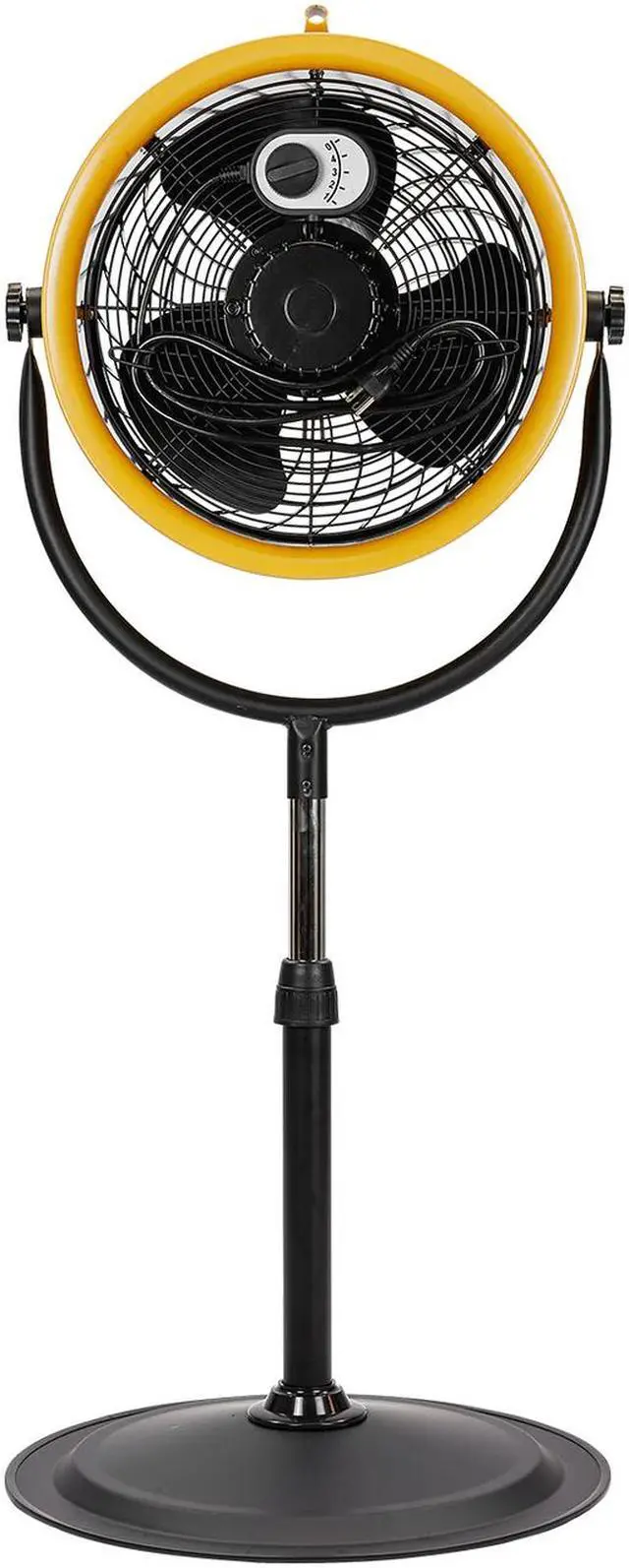 Alt view image 3 of 6 - CATERPILLAR HVPD-14AC-YW 14-inch High Velocity Pedestal Drum Fan, Yellow