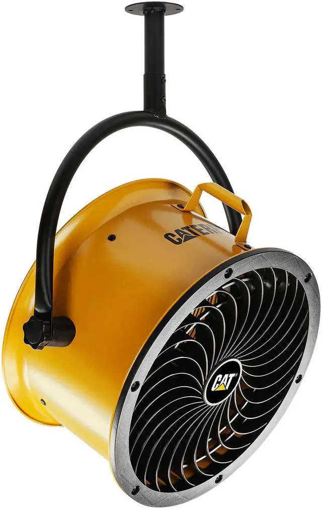 Alt view image 4 of 6 - CATERPILLAR HVPD-14AC-YW 14-inch High Velocity Pedestal Drum Fan, Yellow