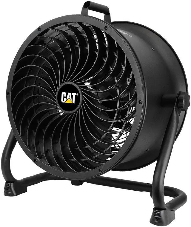 Main image of Caterpillar® fan (CF-HVD-14AC-BK) 14”-Blade High-Velocity Drum Fan Heavy Duty Industrial Grade (Black, 2-in-1): 2,300 CFM, 4-Speed, 360 Degree Adjustable Drum Head