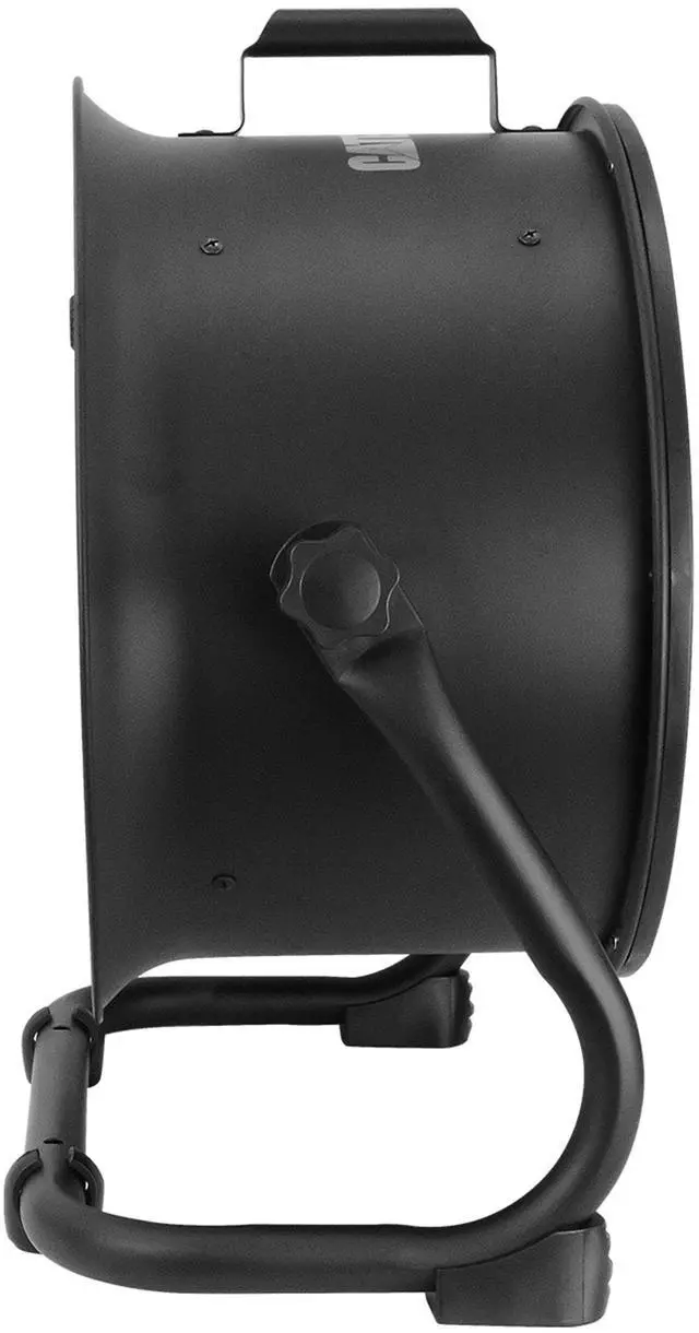 Alt view image 3 of 12 - Caterpillar® fan (CF-HVD-14AC-BK) 14”-Blade High-Velocity Drum Fan Heavy Duty Industrial Grade (Black, 2-in-1): 2,300 CFM, 4-Speed, 360 Degree Adjustable Drum Head