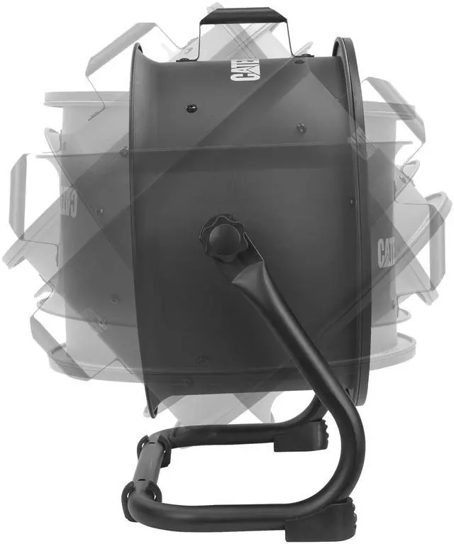 Alt view image 12 of 12 - Caterpillar® fan (CF-HVD-14AC-BK) 14”-Blade High-Velocity Drum Fan Heavy Duty Industrial Grade (Black, 2-in-1): 2,300 CFM, 4-Speed, 360 Degree Adjustable Drum Head