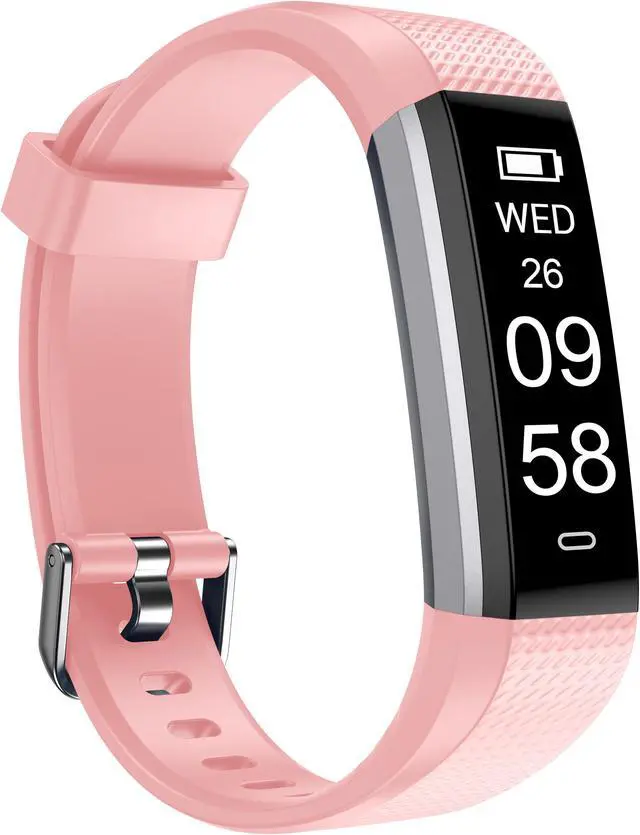 Alt view image 2 of 4 - Letscom ID115 Health and Fitness Tracker & Smartwatch by Letsfit - Pink