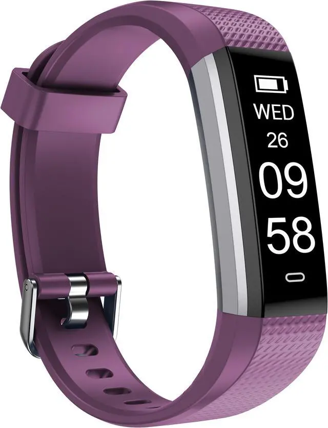 Alt view image 2 of 4 - Letscom ID115 Health and Fitness Tracker & Smartwatch by Letsfit - Purple