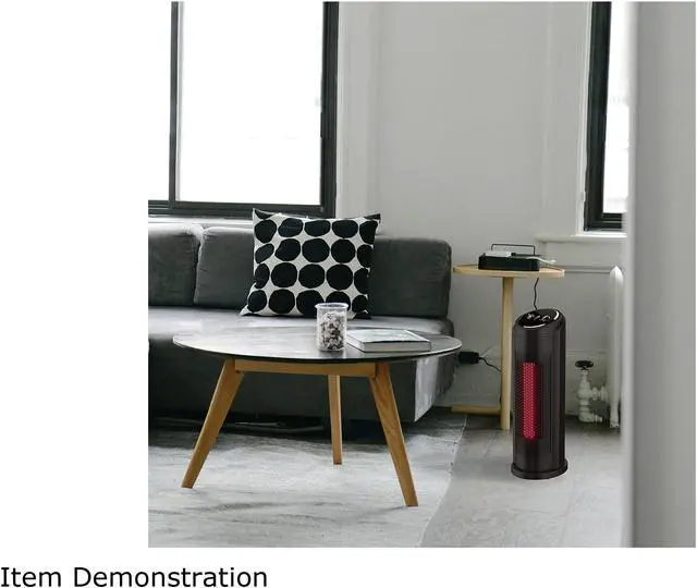 Alt view image 4 of 4 - LifeSmart HT1041 1500W 16 Inch Tower PTC Heater with Oscillation