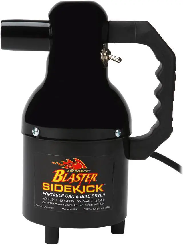 Alt view image 3 of 6 - MetroVac SK-1 Air Force Blaster Sidekick Compact & Portable Motorcycle Dryer Black