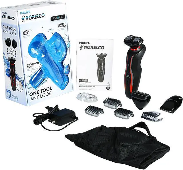 Alt view image 7 of 7 - Philips Norelco S738/82 Philips Norelco Click & Style Shaver, S738/82 Click & Style Shaver