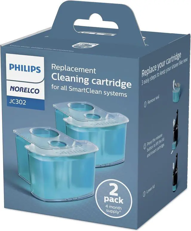 Alt view image 8 of 8 - Philips Norelco JC302/52 SmartClean Replacement Cartridge, 2 pack
