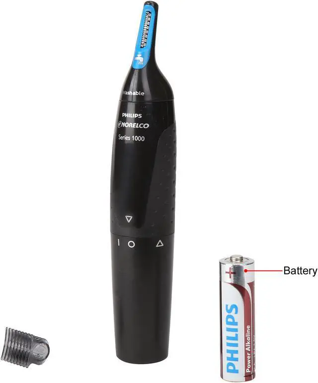 Alt view image 6 of 7 - Philips Norelco Nose Trimmer 1500 for Nose, Ears, Eyebrows, NT1500/49