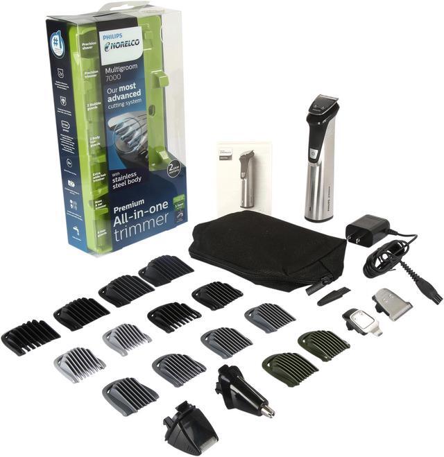 Alt view image 9 of 8 - Philips Norelco Multigroom Series 7000 All-In-One 23-Piece Trimmer - No Blade Oil Needed, MG7750/49
