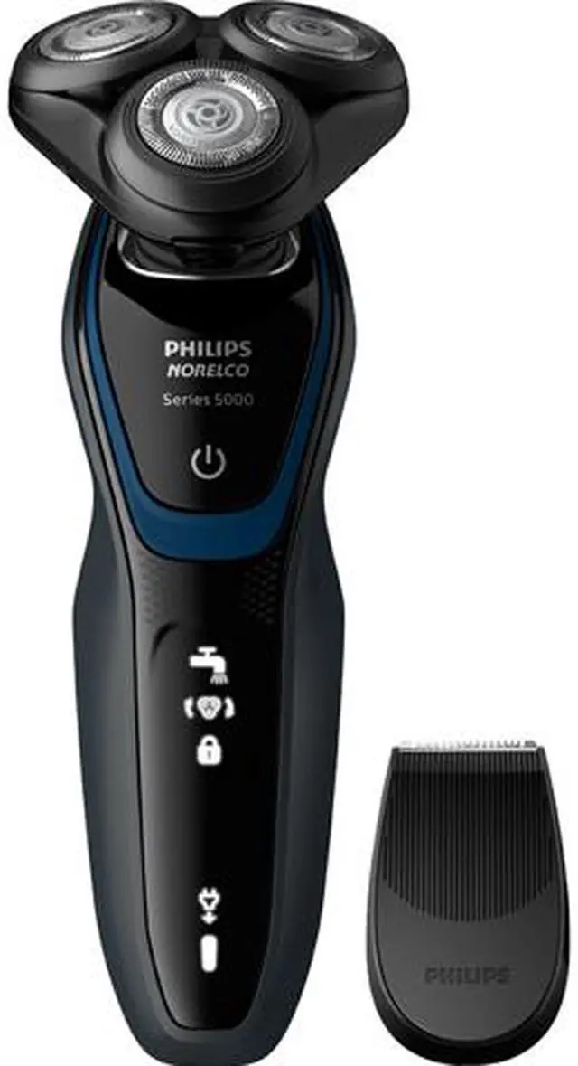 Main image of Philips Norelco S5203/81 Shaver 5300 Wet & Dry Electric Shaver MultiPrecision Blade System 5-direction Flex Heads SmartClick
