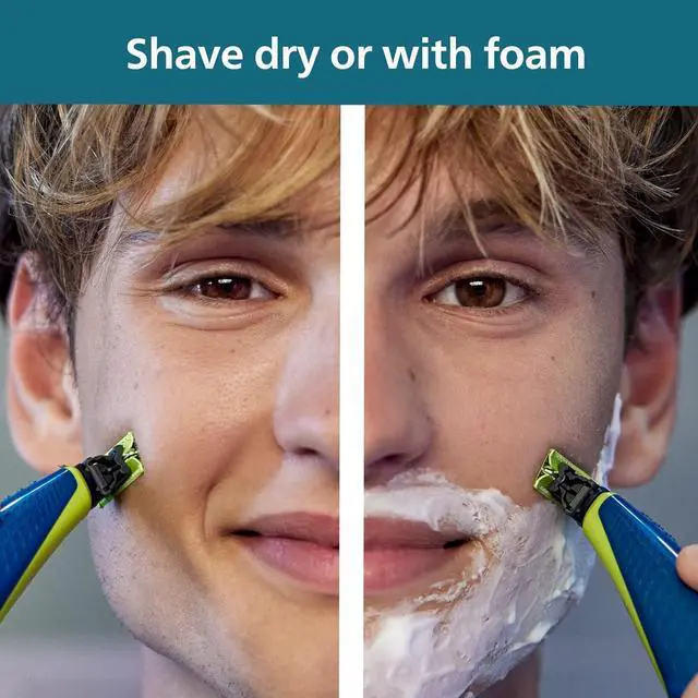Alt view image 9 of 12 - Philips Norelco OneBlade First Shave Teen Hybrid Electric Shaver, QP2515/49