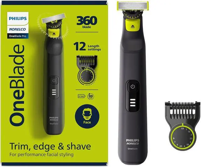 Alt view image 9 of 13 - Philips Norelco OneBlade 360 Pro Hybrid Electric Trimmer QP6531/70