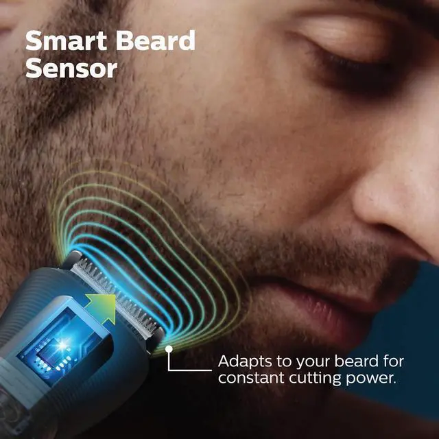 Alt view image 9 of 16 - Philips Norelco Multigroom Series 7000 , Mens Grooming Kit with Trimmer for Beard, Head, Hair, Body, and Face - NO BLADE OIL NEEDED, MG7910/49