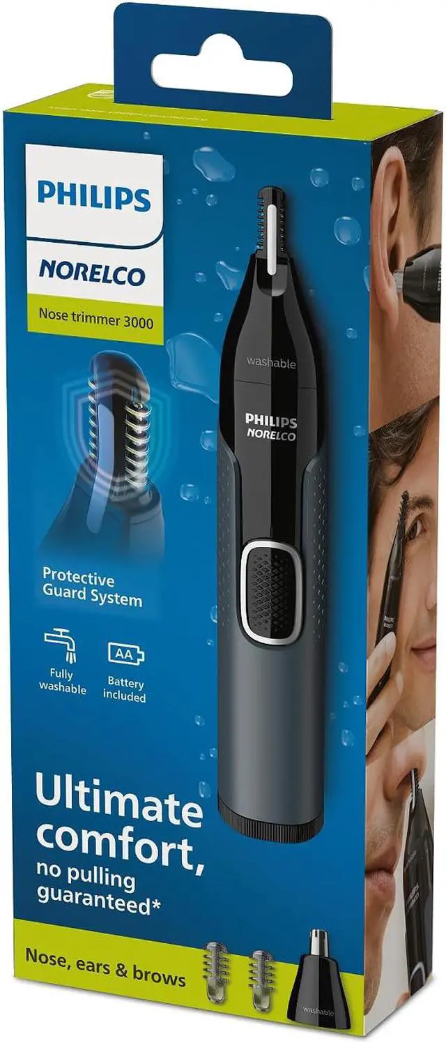 Alt view image 6 of 6 - Philips Norelco Nose Trimmer 3000, for Nose, Ears Eyebrows, NT3600/62