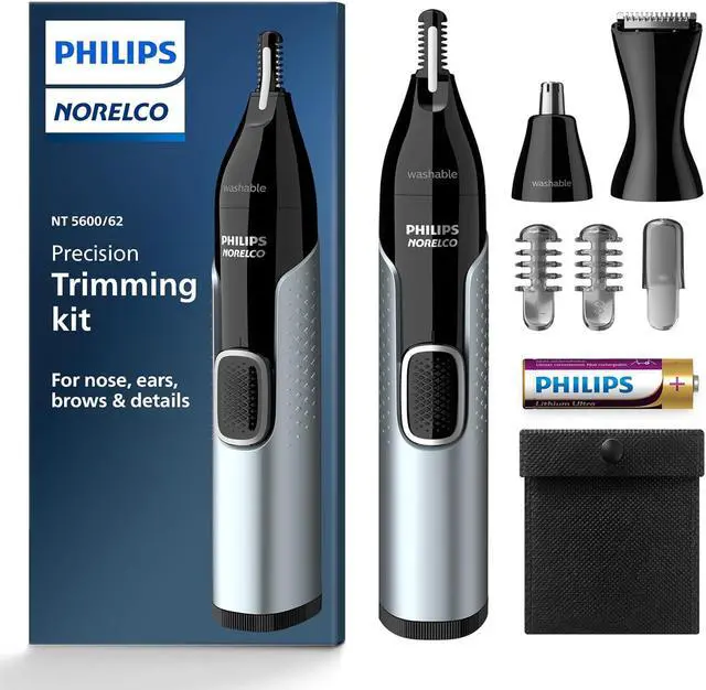 Main image of Philips Norelco Nose Trimmer 5000 for Nose, Ears, Eyebrows Trimming Kit, NT5600/62