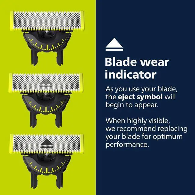 Alt view image 3 of 7 - Philips Norelco OneBlade 360 Blades, Genuine Replacement Blades for OneBlade Electric Shaver and Trimmer, Durable Stainless Steel, Trim, Edge and Shave, 3 Pack, QP430/80