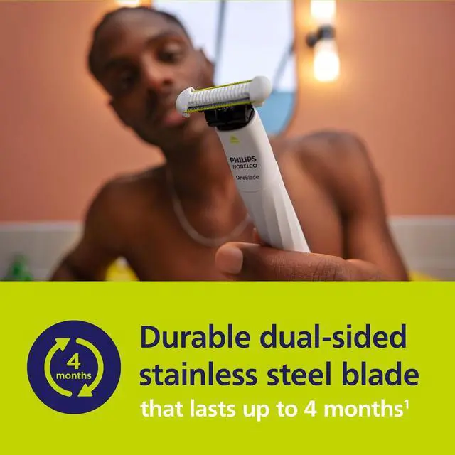 Alt view image 6 of 11 - Philips Norelco OneBlade Unisex Intimate Pubic & Personal Body Groomer & Trimmer for Women & Men, QP1924/70