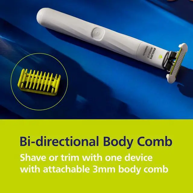 Alt view image 5 of 11 - Philips Norelco OneBlade Unisex Intimate Pubic & Personal Body Groomer & Trimmer for Women & Men, QP1924/70