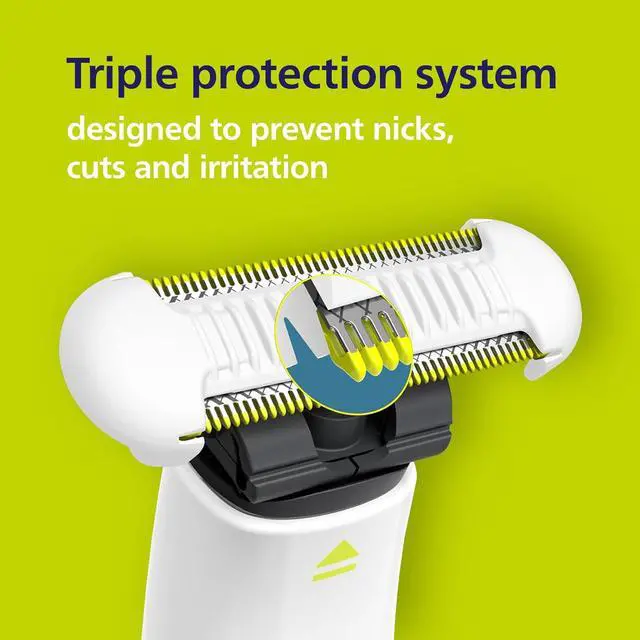 Alt view image 5 of 6 - Philips Norelco OneBlade Intimate Replacement Blade - 2 pack (QP229/80)