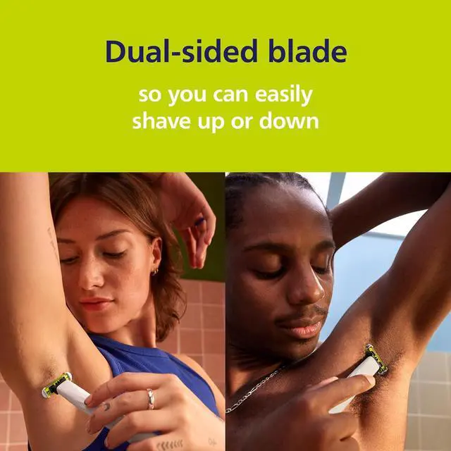 Alt view image 2 of 6 - Philips Norelco OneBlade Intimate Replacement Blade - 2 pack (QP229/80)