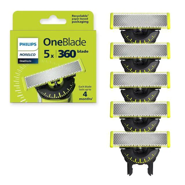Main image of Philips Norelco OneBlade 360 blade replacement blade 5 pack QP450/80