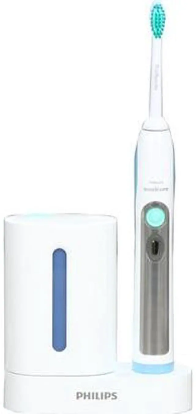 Alt view image 3 of 6 - Sonicare FlexCare Plus Rechargeable Sonic Toothbrush w/ UV Brush Head Sanitizer