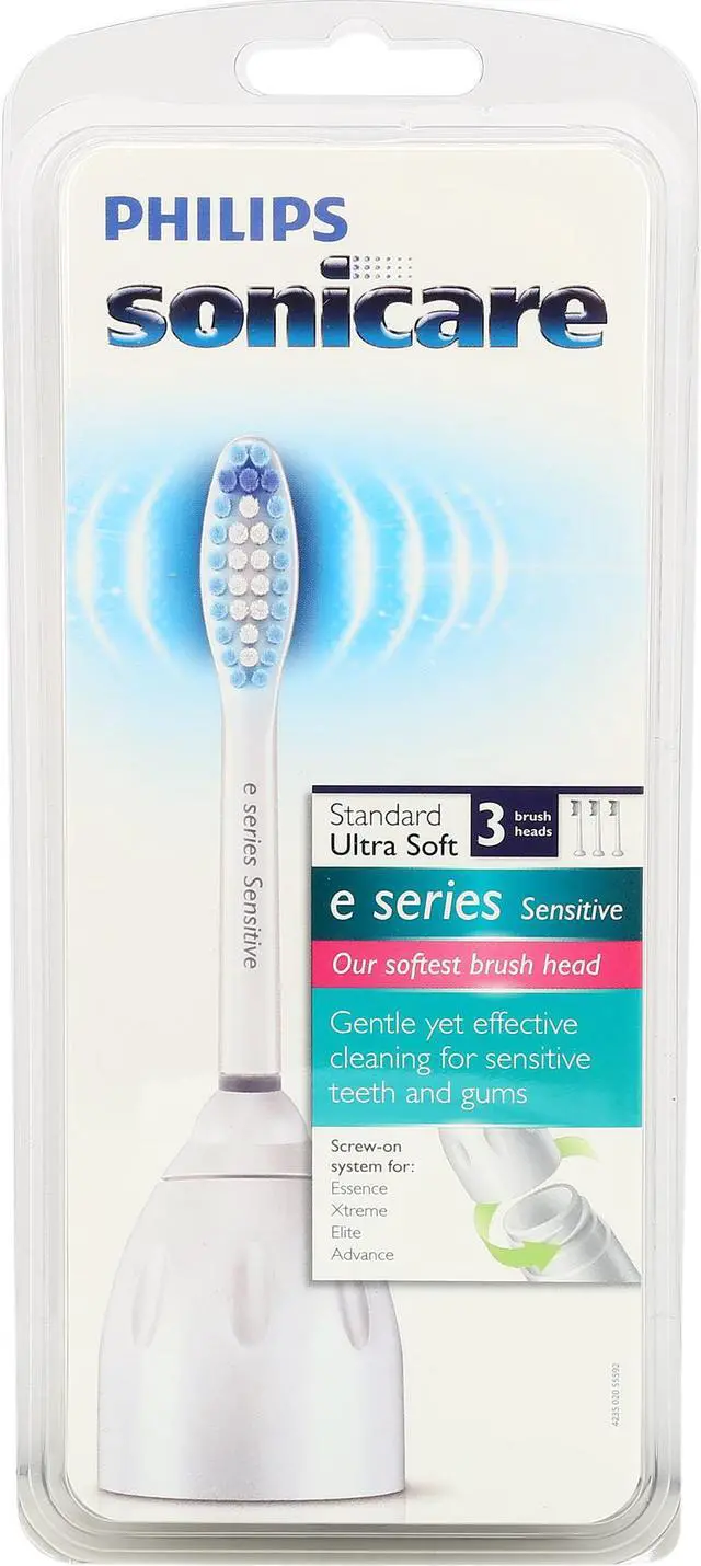 Main image of Philips Sonicare HX7053/64 Eseries Standard Sensitive Replacement Brush Heads, 3pk