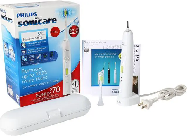 Alt view image 5 of 5 - Philips Sonicare HX8911/02 5 Series HealthyWhite+ Rechargeable Electric Toothbrush