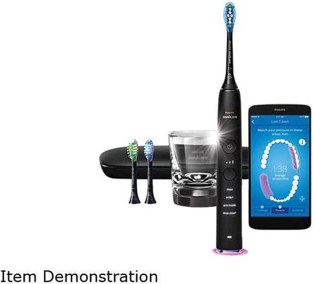 Alt view image 8 of 16 - Philips Sonicare DiamondClean Smart 9300 Rechargeable Electric Power Toothbrush, Black (HX9903/11)