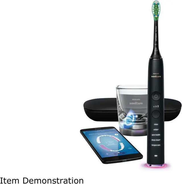 Alt view image 6 of 15 - Philips Sonicare HX9924/11 DiamondClean Smart -  9500 Series - Sonic Electric Toothbrush with Bluetooth and App - Black