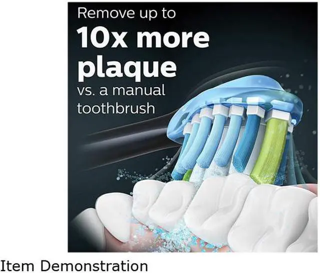 Alt view image 7 of 10 - Philips Sonicare ExpertClean 7300 Rechargeable Toothbrush, Black, (HX9610/17)