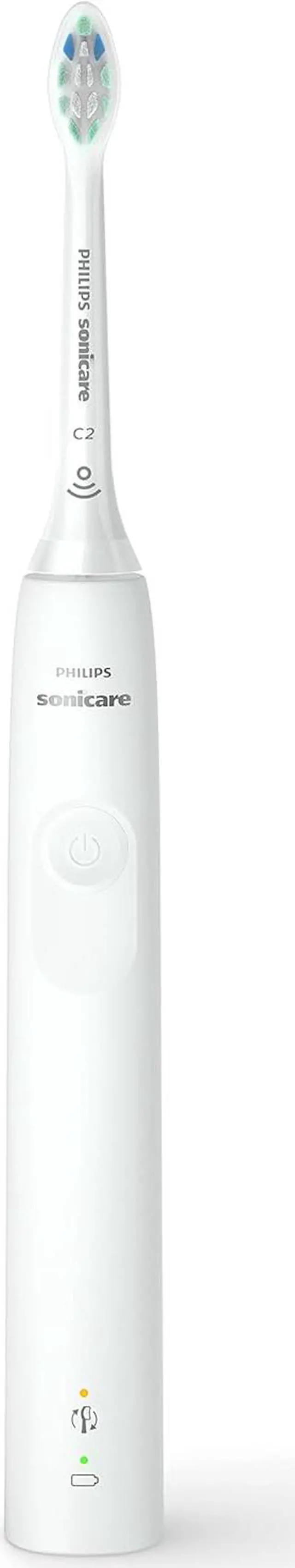 Alt view image 11 of 15 - Philips Sonicare 4100 Power Toothbrush, Rechargeable Electric Toothbrush with Pressure Sensor, White (HX3681/23)