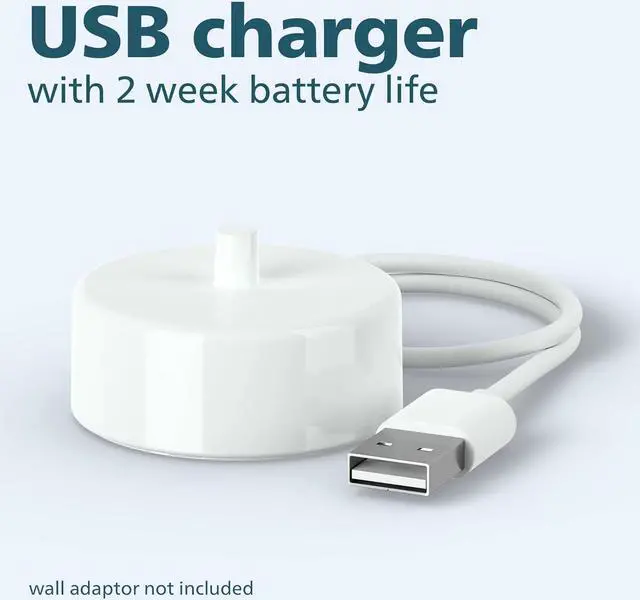 Alt view image 8 of 15 - Philips Sonicare 4100 Power Toothbrush, Rechargeable Electric Toothbrush with Pressure Sensor, White (HX3681/23)