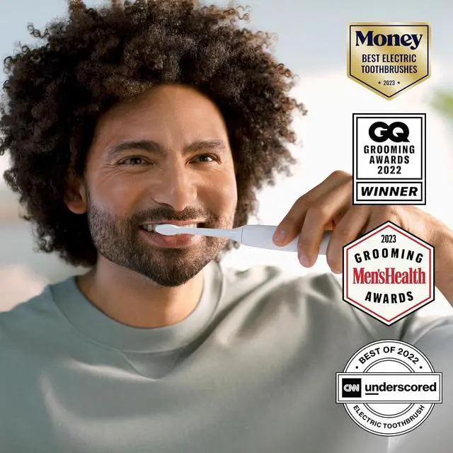 Alt view image 3 of 15 - Philips Sonicare 4100 Power Toothbrush, Rechargeable Electric Toothbrush with Pressure Sensor, White (HX3681/23)