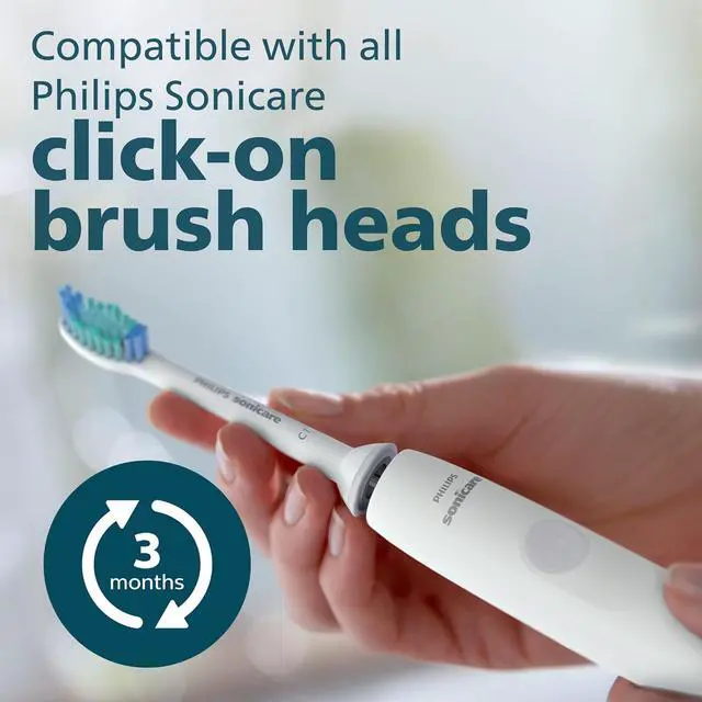 Alt view image 7 of 12 - Philips Sonicare HX3641/02 1100 Power Toothbrush, Rechargeable Electric Toothbrush, White Grey