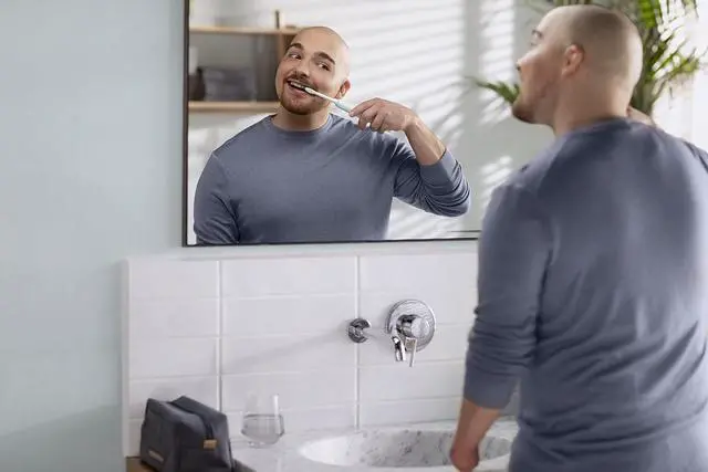 Alt view image 11 of 12 - Philips Sonicare HX3641/02 1100 Power Toothbrush, Rechargeable Electric Toothbrush, White Grey