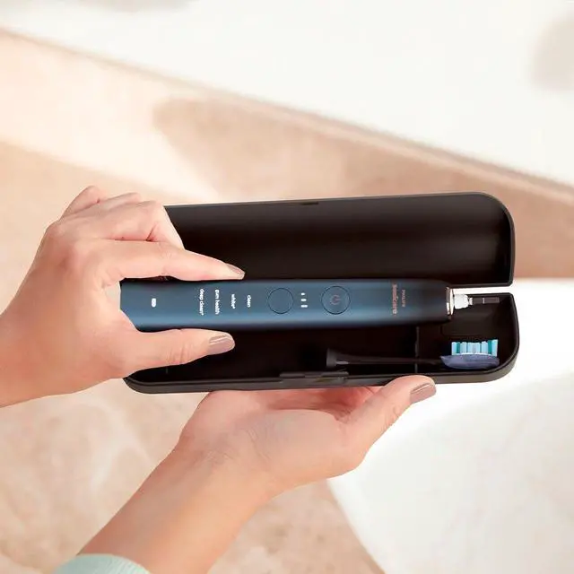 Alt view image 2 of 6 - Philips Sonicare 9000 Special Edition Rechargeable Toothbrush, Blue Black, (HX9911/92)