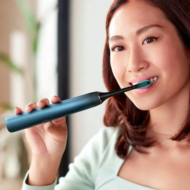 Alt view image 4 of 6 - Philips Sonicare 9000 Special Edition Rechargeable Toothbrush, Blue Black, (HX9911/92)