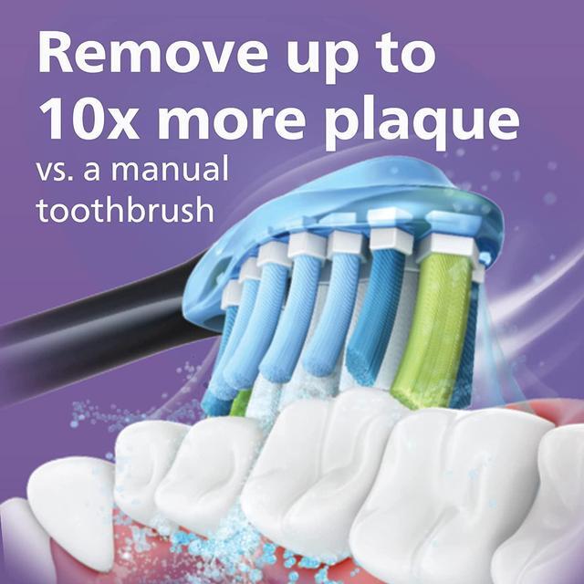 Alt view image 8 of 9 - Philips Sonicare 9000 Special Edition Rechargeable Toothbrush, Black/Purple, (HX9911/91)