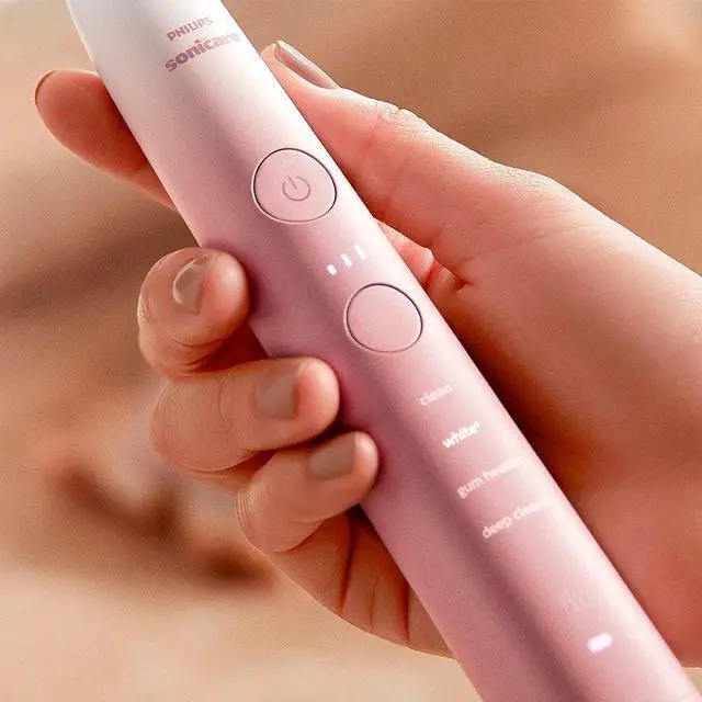 Alt view image 5 of 6 - Philips Sonicare 9000 Special Edition Rechargeable Toothbrush, Pink/White, (HX9911/90)