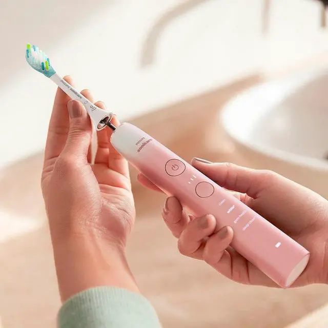 Alt view image 6 of 6 - Philips Sonicare 9000 Special Edition Rechargeable Toothbrush, Pink/White, (HX9911/90)