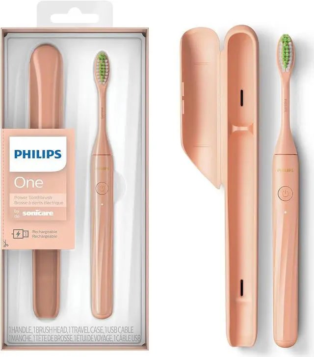 Main image of Philips One by Sonicare Rechargeable Toothbrush, Shimmer, (HY1200/25)